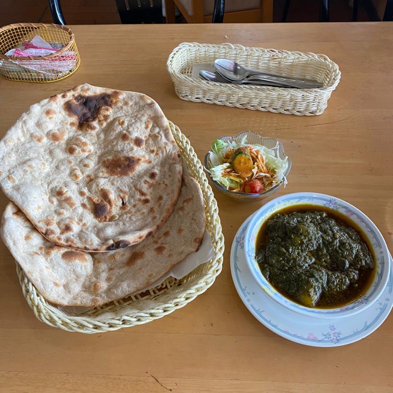 Aloo Sag Curry ジャガイモとほうれんそうのカレー(ナイル 豊栄店 )