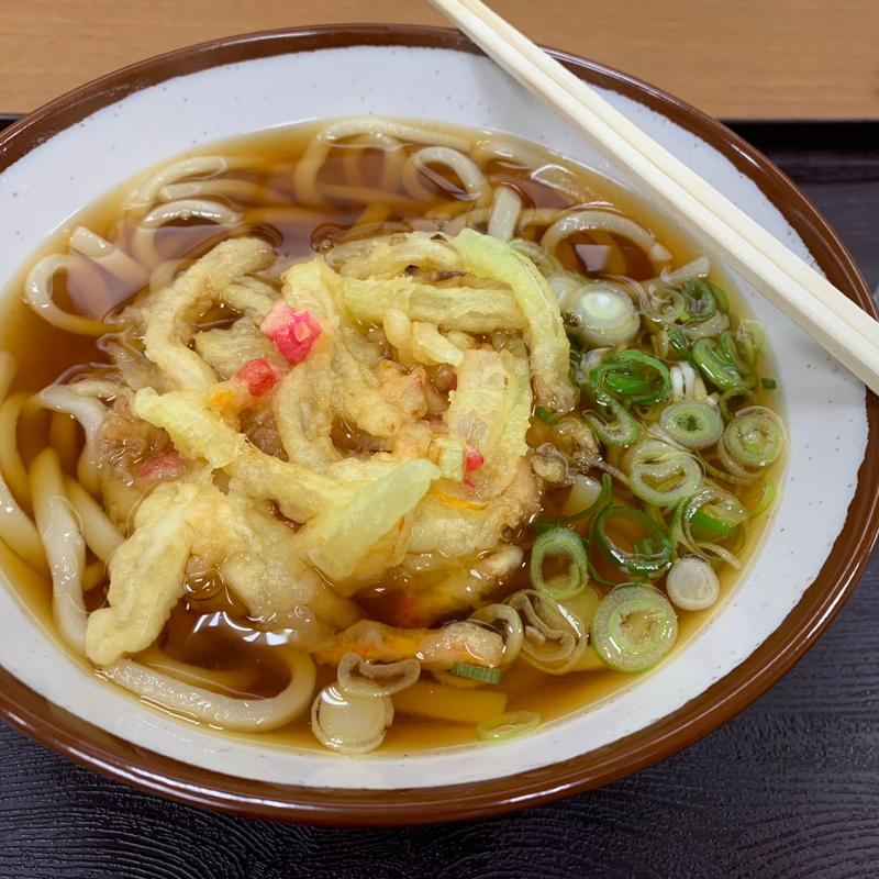 かき揚げうどん(きなり食堂)