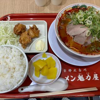 辛味噌ラーメンと唐揚げセット(ラーメン魁力屋 イオンモール岡崎店)