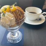 モンブランパフェ　ドリンク付