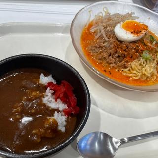 冷やし担々麺とミニカレー(PICCOLY)