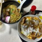 カツ丼中華麺セット(小進庵)
