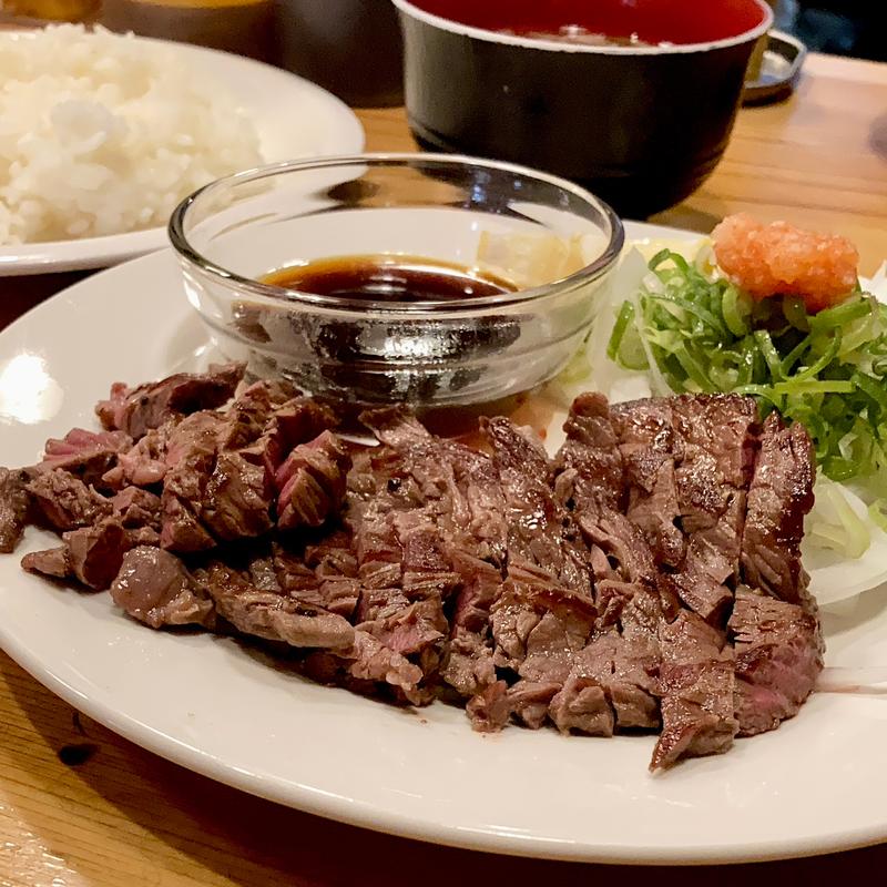 牛肉のタタキ定食(ビフテキ食堂 ひろ喜(ひろき))
