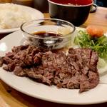牛肉のタタキ定食(ビフテキ食堂 ひろ喜(ひろき))