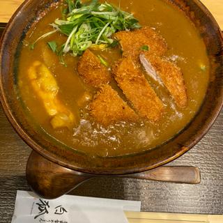 ヒレカツカレーうどん(白狐)