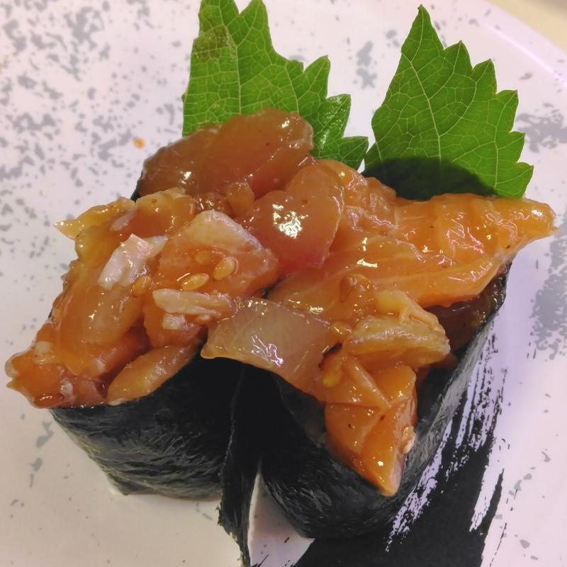 漬け胡麻海鮮軍艦(回転寿司みさき プレナ幕張店)