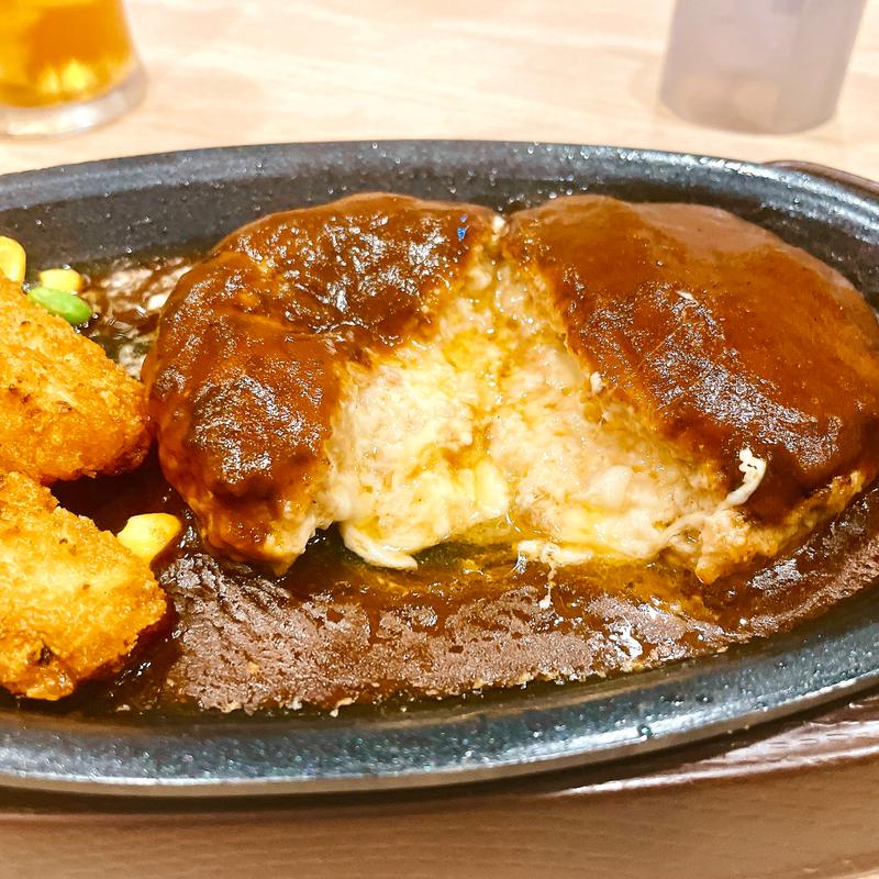 チーズINハンバーグ(ガスト 茨木鮎川 )