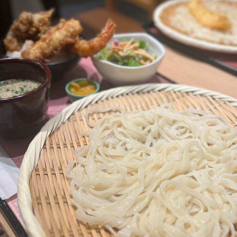 天丼セットゴマだれ(うどん家 八重桜)