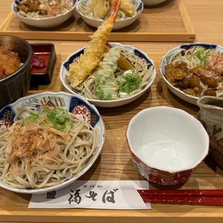 おろし三昧そば　ミニソースカツ丼付き(福そば本店)