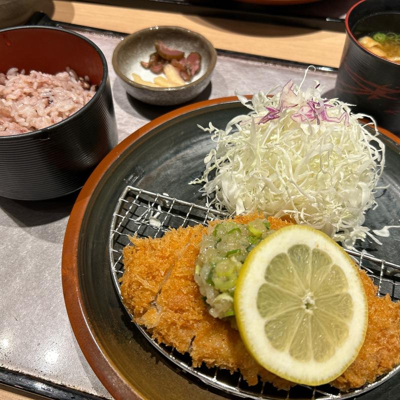 ねぎ塩ロースかつ膳(とんかつ双葉)