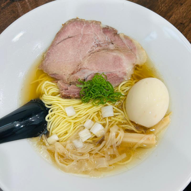 味玉　地鶏醤油ラーメン(地鶏ラーメン 麺 漣)