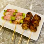 串焼き　アスパラベーコン・つくね