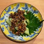 食べる醤油のたたききゅうり(シェフの居酒屋魚タリアン)
