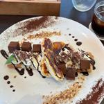 ブリュレバナナと生チョコのクレープ