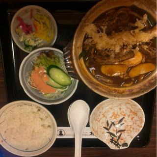 天ぷら味噌煮込み定食(権兵衛)