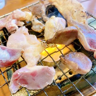 せせりと砂肝のあみ焼き