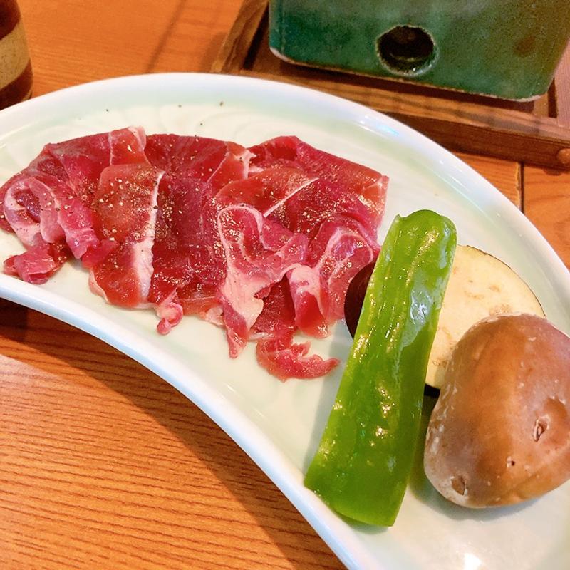 猪肉のあみ焼き(お食事処 ふくすけ)