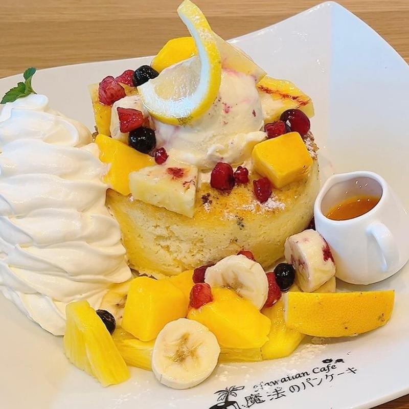 スフレパンケーキ(Hawaiian Cafe 魔法のパンケーキ RC高横須賀店)