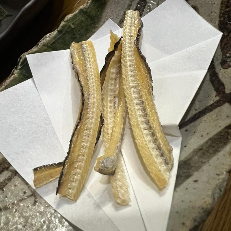 鱧の骨せんべい(よもぎ)