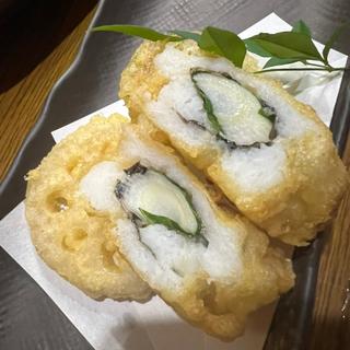 天ぷら盛り合わせ(よもぎ)