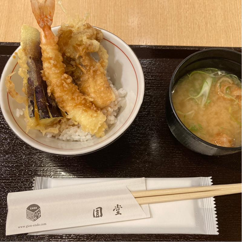 ミニ天丼(天ぷら圓堂 KIX Prime)