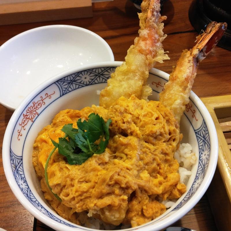 ミニ天とじ丼(十割そば 天ぷら 相馬庵)