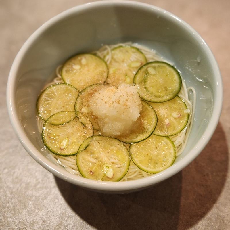 すだちそうめん(京都焼肉 enen)