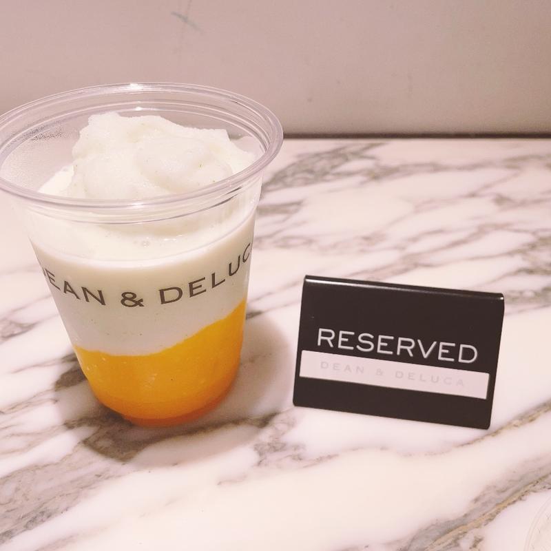 マンゴーラッシーフラッペ(DEAN & DELUCA カフェ クリスタ長堀)