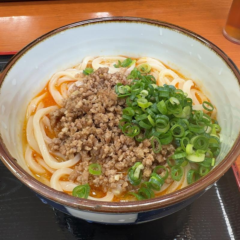 冷やし坦々うどん(手打ち一本 まさ屋)