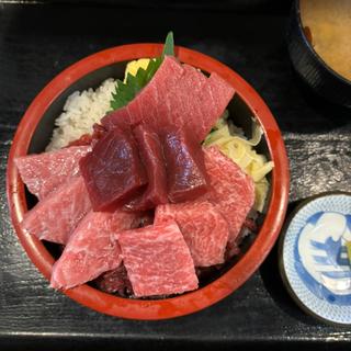 本マグロ　大トロ　中トロ丼(海の幸 翔)