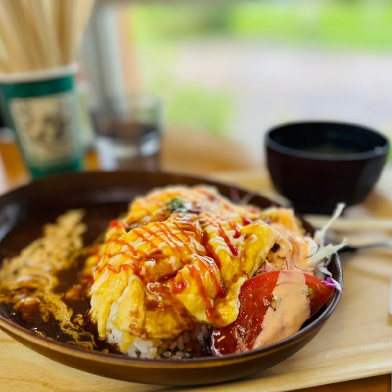 オムハヤシライス(道の駅 なかがわ)