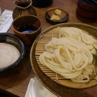 ざるうどん（山芋トッピング）(活麺富蔵 （いけめんとみくら）)