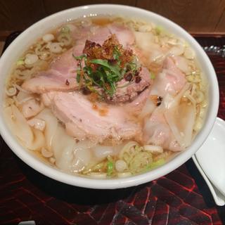 肉雲呑麺/醤油/特製叉焼入り雲呑十ケ(らー麺本間 赤坂)