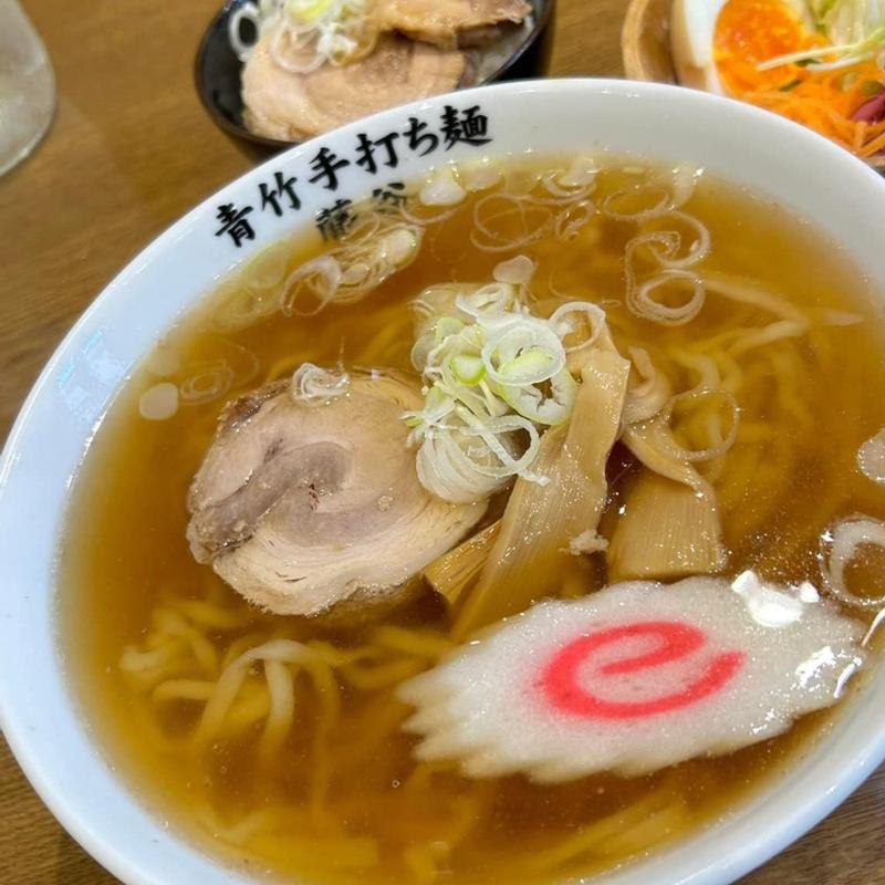 佐野ラーメン ミニチャーシュー丼セット(青竹手打ち麺 藤谷)