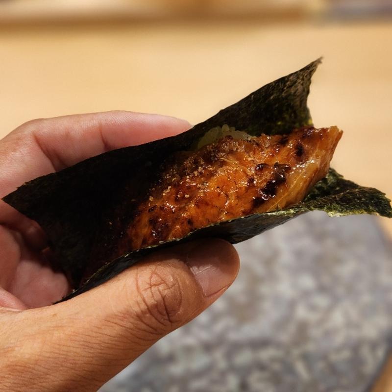 鰻 手巻き(鮨処 いこう)