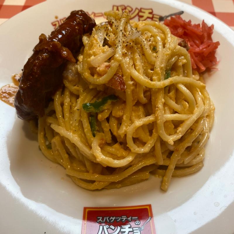 白ナポ　ハンバーグ乗せ(キッチンパンチョ 相模原店)