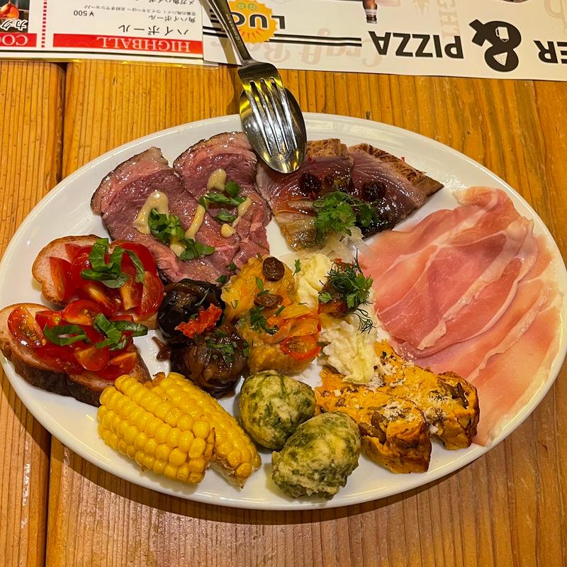 前菜10種盛合わせ(ビッレリア&ピッツェリア ルーチェ （LUCE）)