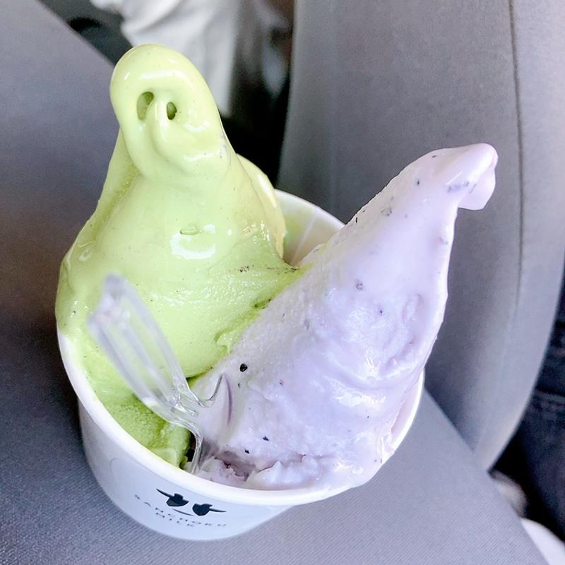 抹茶&ブルーベリーヨーグルト(SANCHOKU MILK 産直ミルク)