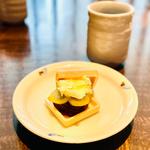ランチショートコース　シャインマスカットと発酵バターの最中(雷庵)