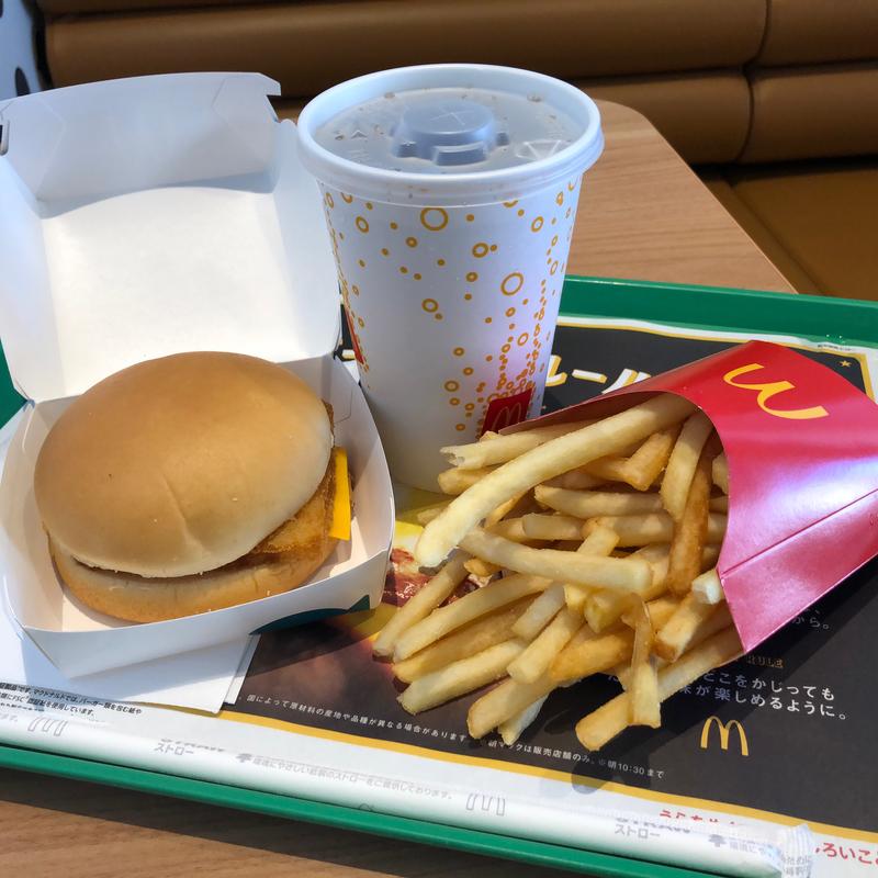 フィレオフィッシュセット(マクドナルド 新青梅武蔵村山店 （Mcdonalds、i'm lovin' it）)