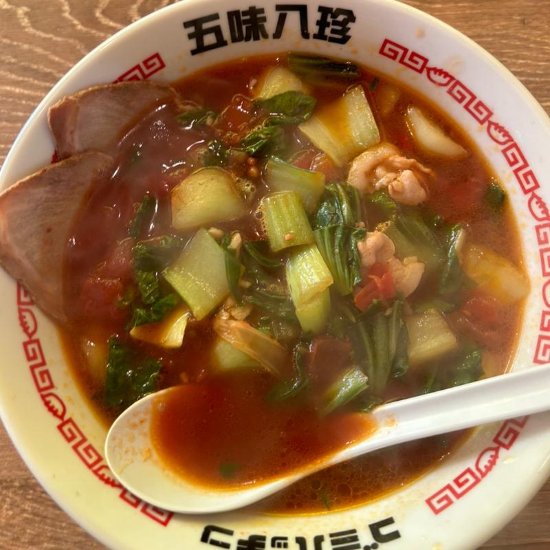 トマトラーメン(ラーメン 五味八珍 長居店)