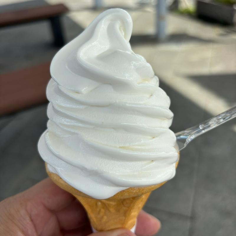 幸水梨のソフトクリーム(道の駅　筆柿の里 )