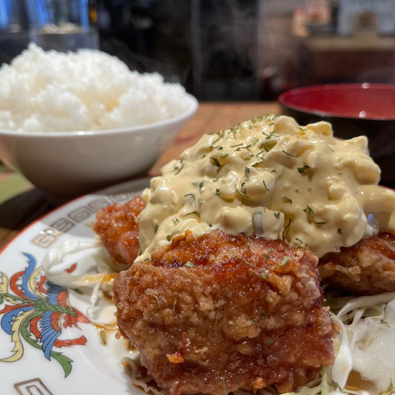 チキン南蛮定食　大盛り(寅""むすこ食堂 )