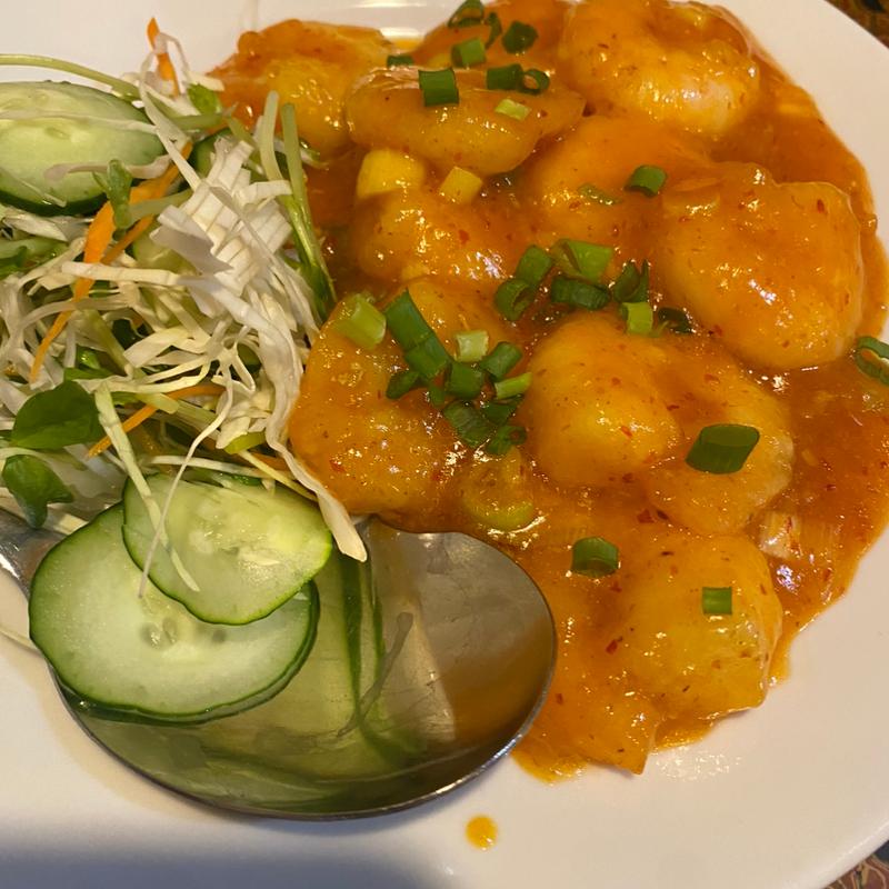 ぷりぷり大えびのチリソース(魚長飯店 )