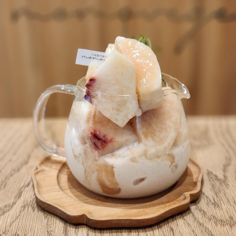 桃スムージー 果肉トッピングあり(momovege)