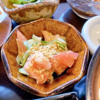 キュウリとトマトの酢味噌和え（精進ランチ）(典座)