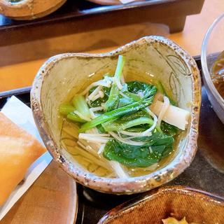 つるむらさきのお浸し（精進ランチ）(典座)