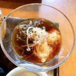 ナスと山芋のそうめん仕立て（精進ランチ）