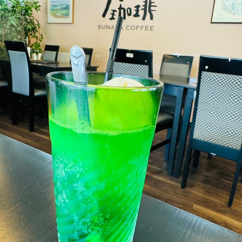 メロンソーダ(すなば珈琲 境港店)