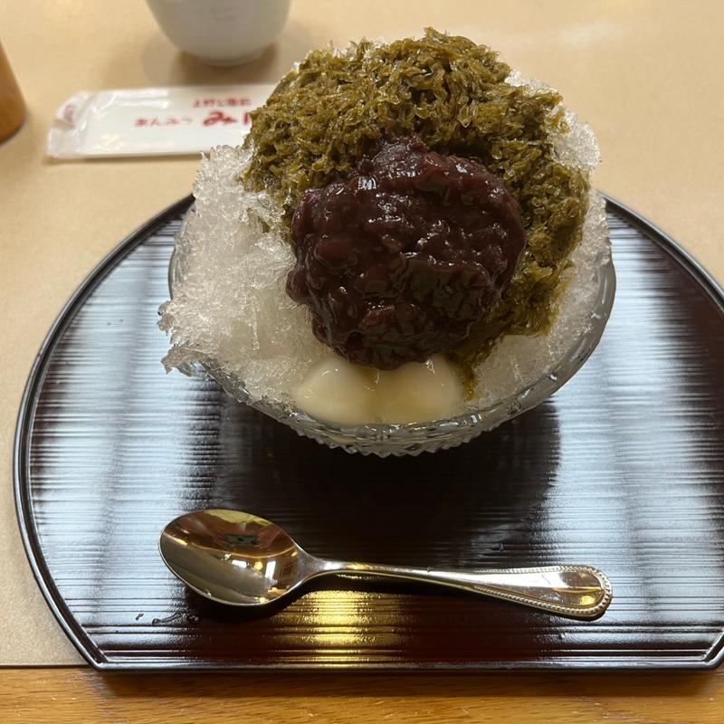 氷ほうじ茶(期間限定)(あんみつ　みはし　上野本店)
